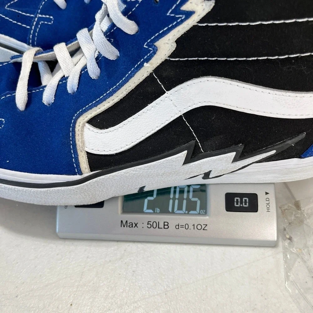 Vans Sneakers Men 13 Sk8-Hi Bolt Suede High Top Retro Skate Shoes Lightning Bolt